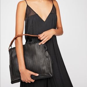 NWT Free People Golden Valley Vegan Messenger